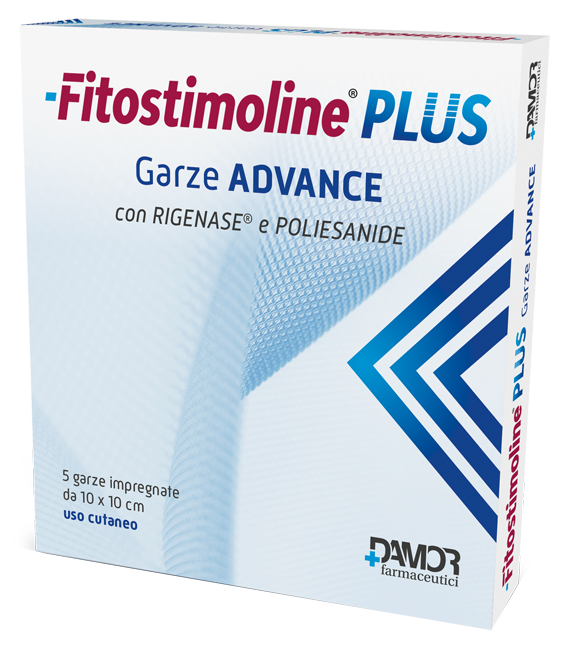 FITOSTIMOLINE PLUS GARZE ADVANCE IMPREGNATE 10X10 CM 5 PEZZI - Farmacianuova.eu