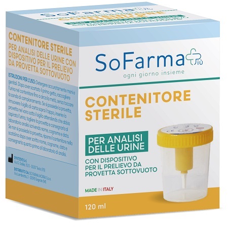 CONTENITORE URINA SOTTOVUOTO DA 120 ML SOFARMAPIU' - Farmacianuova.eu