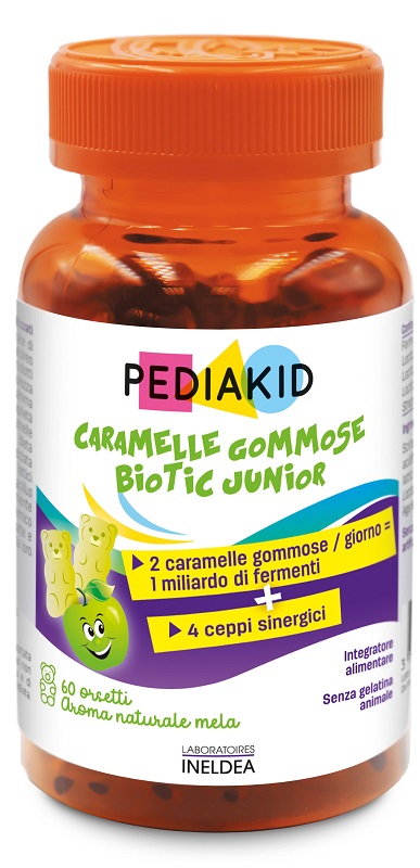 PEDIAKID BIOTIC JUNIOR 60 ORSETTI GOMMOSI - Farmacianuova.eu