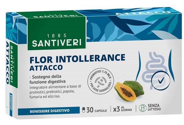 FLOR INTOLLERANCE ATTACCO 30 CAPSULE - Farmacianuova.eu