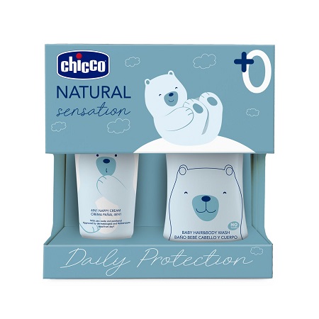 CHICCO NATURAL SENSATION SET BAGNOSHAMPOO+PASTA LENITIVA - Farmacianuova.eu