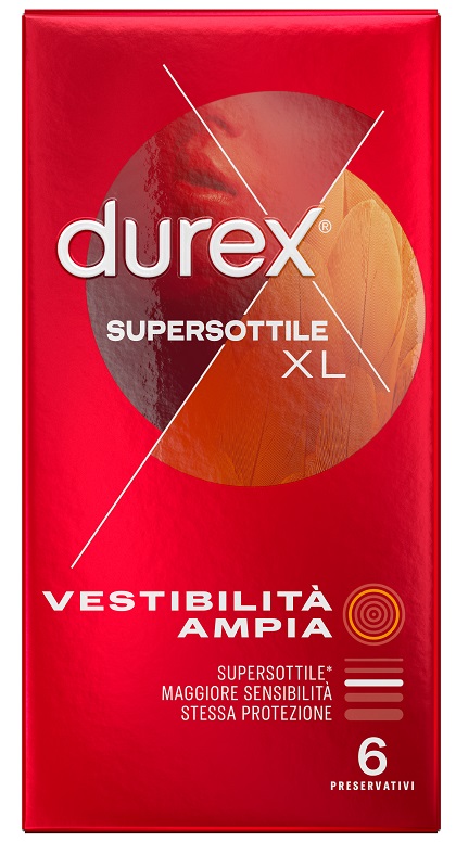PROFILATTICO DUREX SUPERSOTTILE XL 6 PEZZI - Farmacianuova.eu