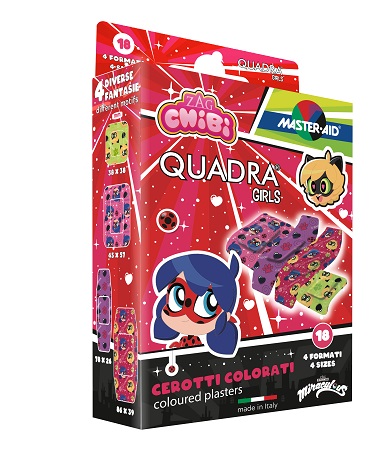 CEROTTO MASTER-AID QUADRA GIRLS LADY BUG ASSORTITI 18 PEZZI - Farmacianuova.eu