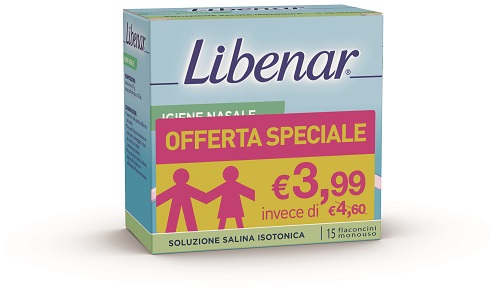SOLUZIONE ISOTONICA LIBENAR 15 FLACONCINI DA 5 ML TAGLIO PREZZO - Farmacianuova.eu