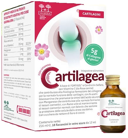 CARTILAGEA SALUGEA 18 FLACONCINI DA 12 ML - Farmacianuova.eu