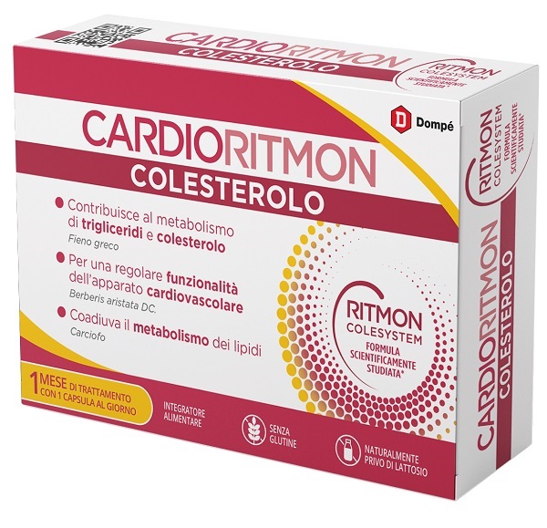 CARDIORITMON COLESTEROLO 30 CAPSULE - Farmacianuova.eu