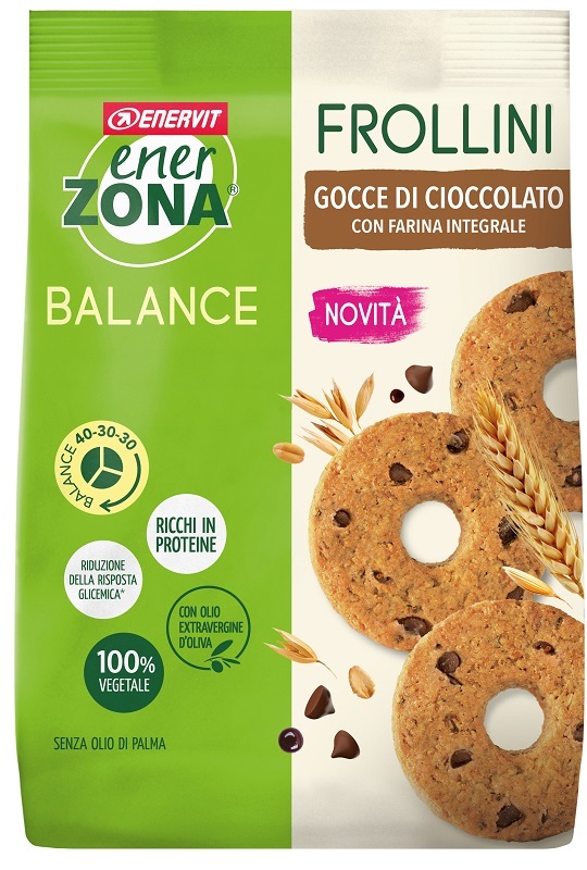 ENERZONA FROLLINI INTEGRALE GOCCE CIOCCOLATO 250 G - Farmacianuova.eu