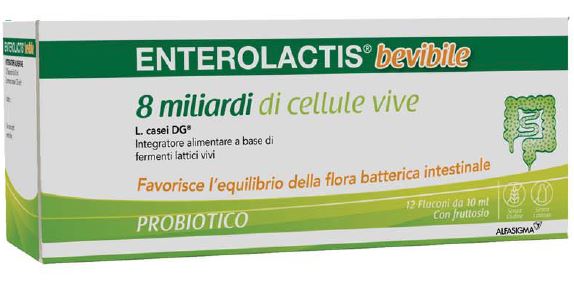 ENTEROLACTIS BEVIBILE 12 FLACONCINI X 10 ML - Farmacianuova.eu