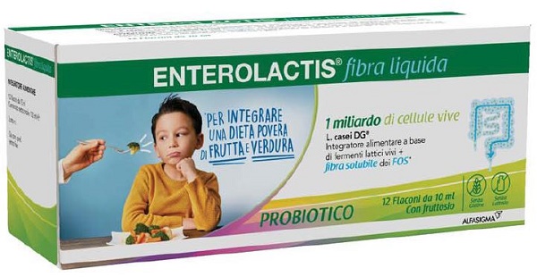 ENTEROLACTIS FIBRA LIQUIDA 12 FLACONCINI DA 10 ML - Farmacianuova.eu