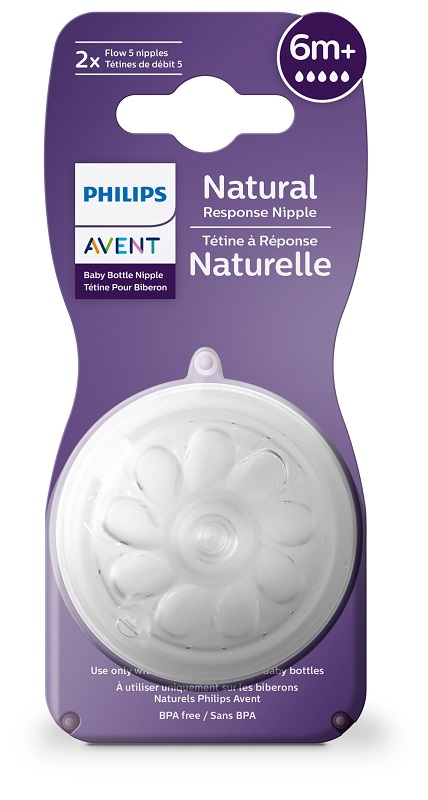 AVENT TETTARELLA NATURAL RESPONSE FLUSSO 5 6 MESI+ 2 PEZZI - Farmacianuova.eu