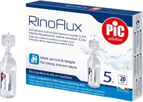 RINOFLUX SOLUZIONE IPERTONICA NASALE PIC 20 FIALE 5 ML - Farmacianuova.eu