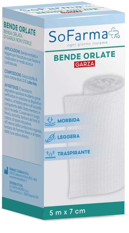 BENDA ORLATA 500X7 CM SOFARMAPIU' - Farmacianuova.eu