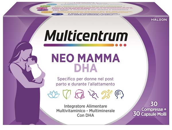 MULTICENTRUM NEO MAMMA DHA 30 COMPRESSE + 30 CAPSULE MOLLI - Farmacianuova.eu