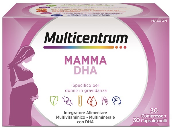 MULTICENTRUM MAMMA DHA 30 COMPRESSE + 30 CAPSULE - Farmacianuova.eu
