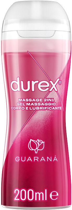 DUREX MASSAGE 2 IN 1 GEL MASSAGGIO CORPO E LUBRIFICANTE GUARANA' 200 ML - Farmacianuova.eu
