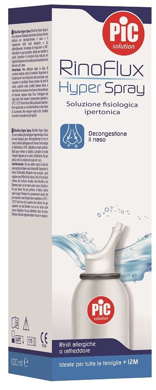SOLUZIONE SALINA IPERTONICA SPRAY RINOFLUX HYPER PIC 100 ML - Farmacianuova.eu