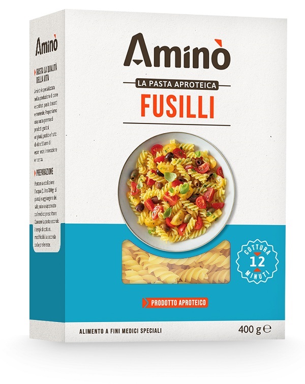 AMINO' LA PASTA APROTEICA FUSILLI 400 G - Farmacianuova.eu