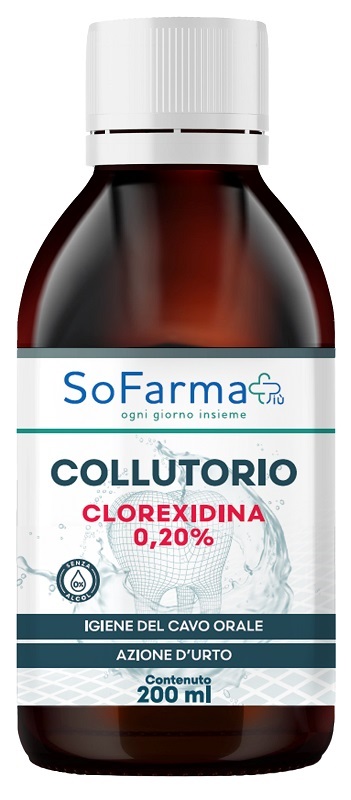 COLLUTORIO CLOREXIDINA 0,20% 200 ML SOFARMAPIU' - Farmacianuova.eu