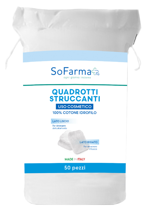 QUADROTTI STRUCCANTI 50 PEZZI SOFARMAPIU' - Farmacianuova.eu