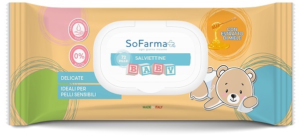 SALVIETTINE BABY MIELE 72 PEZZI SOFARMAPIU' - Farmacianuova.eu