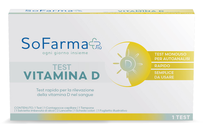 TEST AUTODIAGNOSTICO VITAMINA D 1 PEZZO SOFARMAPIU' - Farmacianuova.eu
