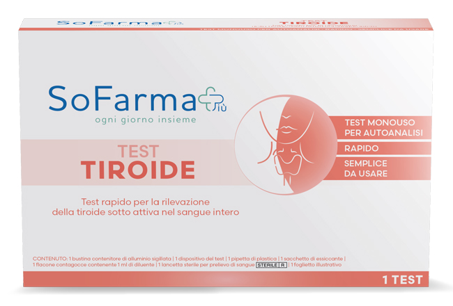 TEST AUTODIAGNOSTICO TIROIDE SOFARMAPIU' - Farmacianuova.eu