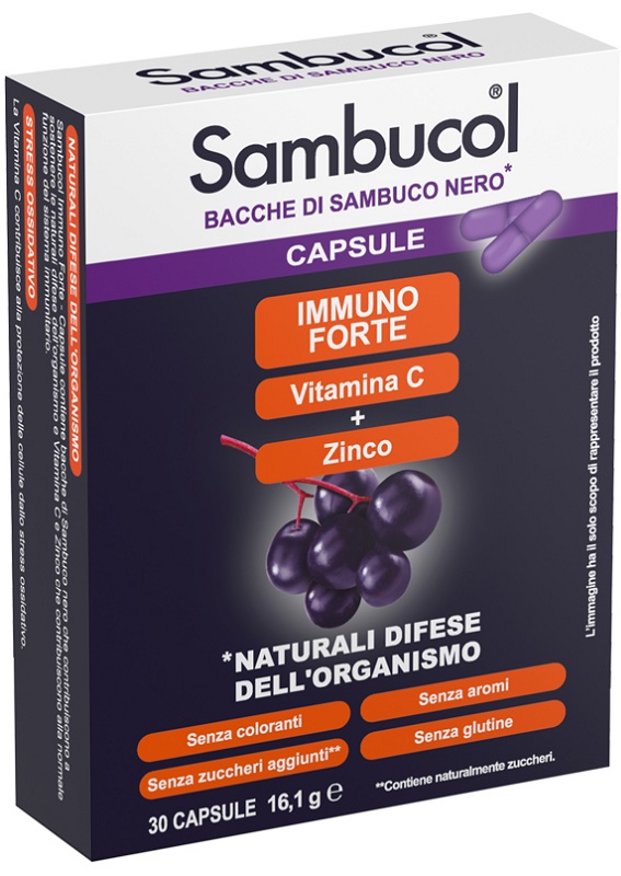 SAMBUCOL IMMUNOFORTE 30 CAPSULE - Farmacianuova.eu