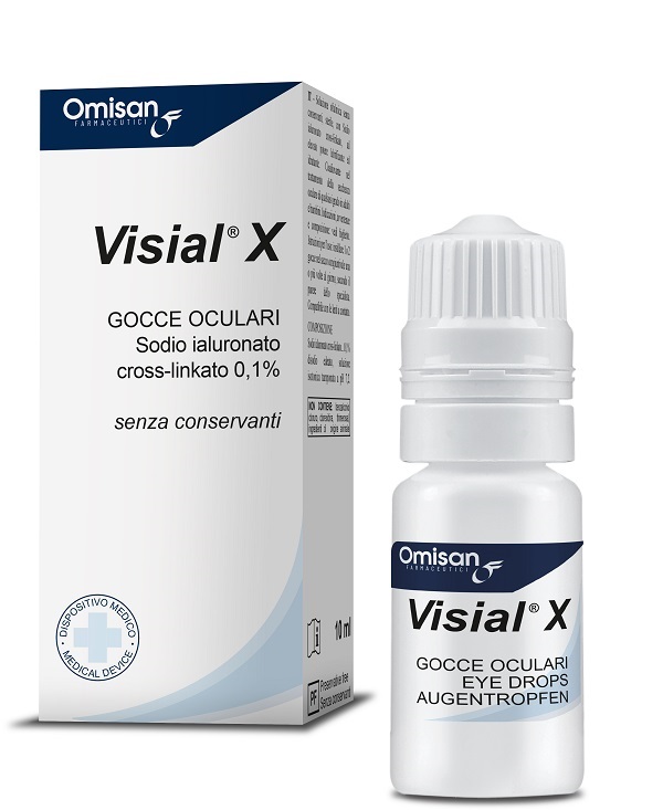 GOCCE OCULARI VISIAL X ACIDO IALURONICO CROSS-LINKATO 0,1% 10 ML - Farmacianuova.eu