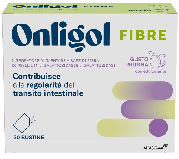 ONLIGOL FIBRE PRUGNA 20 BUSTINE - Farmacianuova.eu