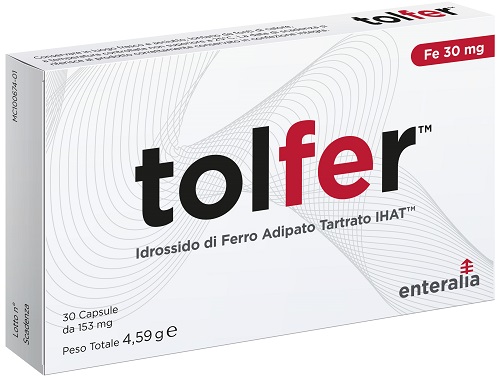 TOLFER IHAT IDROSSIDO FERRO ADIPATO TARTRATO NANO 30 CAPSULE - Farmacianuova.eu