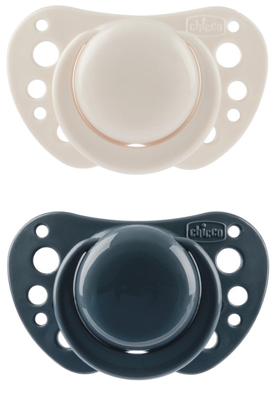 CHICCO SUCCHIETTI AIR BLU SILICONE 6-16 MESI 2 PEZZI - Farmacianuova.eu