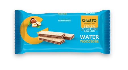 GIUSTO SENZA ZUCCHERO WAFERS NOCCIOLA 150 G - Farmacianuova.eu