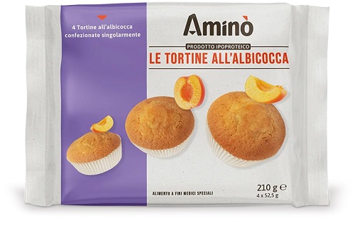 AMINO' LE TORTINE ALBICOCCA 4 PEZZI DA 52,5 G - Farmacianuova.eu