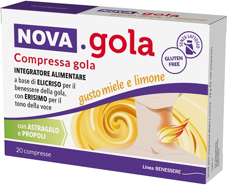 NOVA GOLA MIELE LIMONE 20 COMPRESSE - Farmacianuova.eu