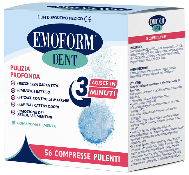 COMPRESSE PULENTI EMOFORM DENT 56 PEZZI - Farmacianuova.eu