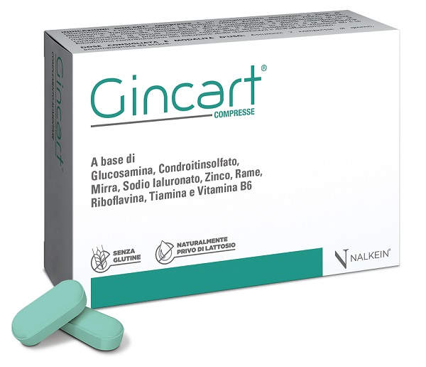 GINCART 30 COMPRESSE RIVESTITE DA 1,25 G SENZA GLUTINE NATURALMENTE PRIVO DI LATTOSIO - Farmacianuova.eu