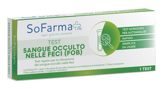 TEST AUTODIAGNOSTICO RAPIDO SOFARMAPIU' PER LA RILEVAZIONE DEL SANGUE OCCULTO NELLE FECI - Farmacianuova.eu