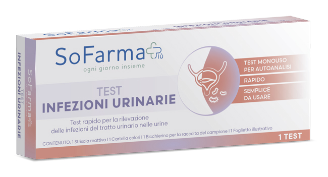 TEST AUTODIAGNOSTICO RAPIDO INFEZIONI URINARIE SOFARMAPIU' - Farmacianuova.eu