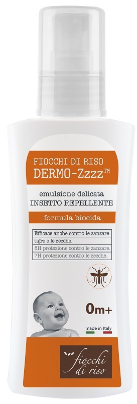 FIOCCHI DI RISO DERMO ZZZZ EMULSIONE DELICATA REPELLENTE 0 MESI + 100 ML - Farmacianuova.eu