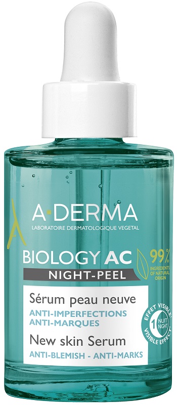 ADERMA BIOLOGY AC SIERO NIGHT PEEL 30 ML - Farmacianuova.eu