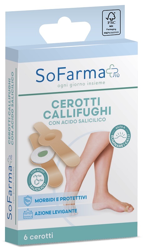 CEROTTO PARACALLO CALLIFUGO 7X1,2 CM FARMAPIU' 6 PEZZI - Farmacianuova.eu