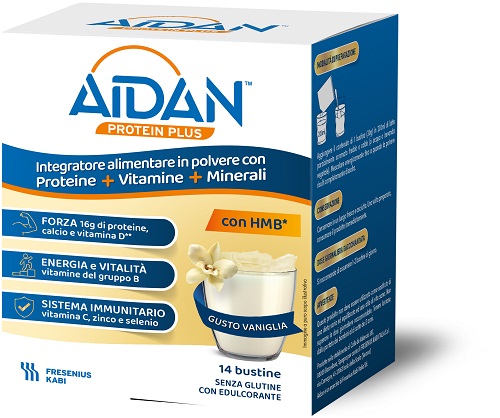 AIDAN PROTEIN PLUS VANIGLIA 14 BUSTINE - Farmacianuova.eu