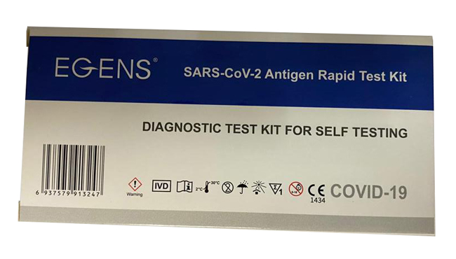 TEST ANTIGENICO RAPIDO COVID-19 EGENS AUTODIAGNOSTICO DETERMINAZIONE QUALITATIVA ANTIGENI SARS-COV-2 IN TAMPONI NASALI MEDIANTE IMMUNOCROMATOGRAFIA - Farmacianuova.eu