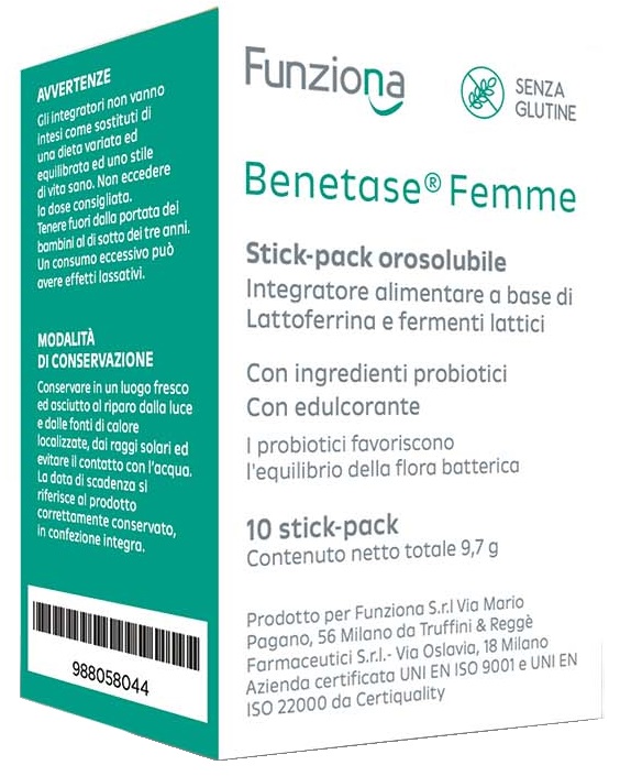 BENETASE FEMME 10 STICK PACK - Farmacianuova.eu