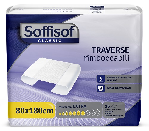TRAVERSA PER INCONTINENZA SOFFISOF CLASSIC ULTRA 80X180 CM 15 PEZZI - Farmacianuova.eu