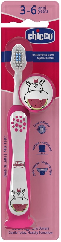 CHICCO SPAZZOLINO 3-6 YEARS ROSA - Farmacianuova.eu