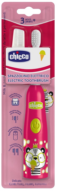CHICCO SPAZZOLINO ELETTRICO PANDA ROSA - Farmacianuova.eu