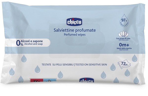 CHICCO SALVIETTE 72 PEZZI NO PLAQUE - Farmacianuova.eu