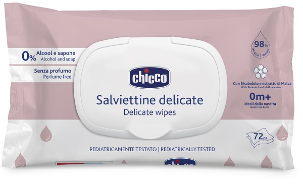CHICCO SALVIETTE DELICATE 72 PEZZI PLAQUE - Farmacianuova.eu