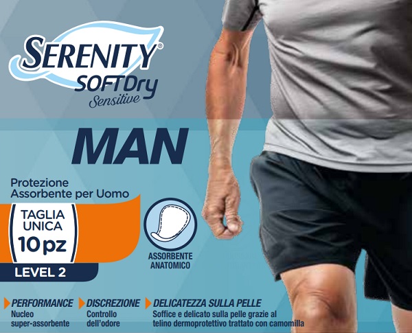 PANNOLINO SERENITY MAN SENSITIVE LEVEL 2 10 PEZZI - Farmacianuova.eu